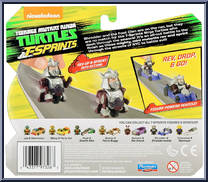 Supersonic Shredder (with Shreddermobile) from Teenage Mutant Ninja Turtles - Nickelodeon - T-Sprints manufactured by Playmates [Back]