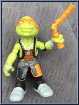 Michelangelo (Orange Nunchucks) from Teenage Mutant Ninja Turtles - Out of the Shadows - Surprise Mini Figures manufactured by Playmates [Loose]