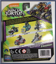 Ninja Boardin' Mikey from Teenage Mutant Ninja Turtles - Out of the Shadows - T-Machines manufactured by Playmates [Back]
