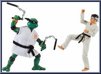 Michelangelo vs Daniel Larusso Action Figure
