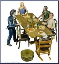 Dinner Scene Playset from Texas Chainsaw Massacre - Accessories manufactured by Trick or Treat Studios [Loose]