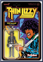 Phil Lynott (Black Leather) from Thin Lizzy - ReAction Figures manufactured by Super7 [Front]
