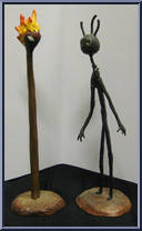 Stick Boy and Match Girl in Love Action Figure