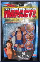 AJ Styles from TNA - Series 3 - impact! manufactured by Toy Biz [Front]