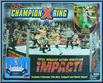 Champion-X Ring (with AJ Styles) from TNA - Accessories manufactured by Toy Biz [Front]