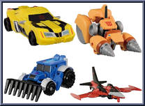 EZ Collection Team Bumblebee vs Thunderhoof Set from Transformers - Adventure Series - Wave 15 manufactured by Takara [Loose]