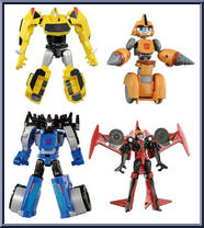 EZ Collection Team Bumblebee vs Thunderhoof Set from Transformers - Adventure Series - Wave 15 manufactured by Takara [Loose]