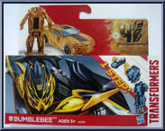 Bumblebee from Transformers - Age of Extinction - Robots in Disguise - 1-Step! manufactured by Hasbro [Front]