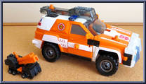 Powerlinx Red Alert with Powerlinx Longarm Action Figure