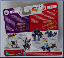 Ramjet vs Scythe from Transformers - Cybertron - Mini-Cons manufactured by Hasbro [Back]