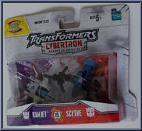 Ramjet vs Scythe from Transformers - Cybertron - Mini-Cons manufactured by Hasbro [Front]