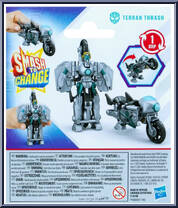 Terran Thrash from Transformers - EarthSpark - 1-Step Smash Changers manufactured by Hasbro [Back]