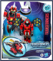 Terran Twitch from Transformers - EarthSpark - Warrior Class manufactured by Hasbro [Front]