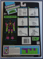 Banzai-Tron from Transformers - Generation 1 - Series 7 manufactured by Hasbro [Back]