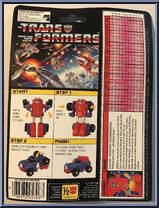 Gears from Transformers - Generation 1 - Series 1 manufactured by Hasbro [Back]