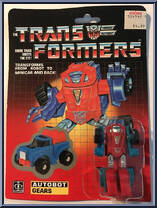 Gears from Transformers - Generation 1 - Series 1 manufactured by Hasbro [Front]