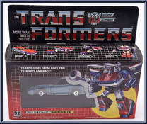 Smokescreen from Transformers - Generation 1 - Reissues - Basic Series manufactured by Hasbro [Front]