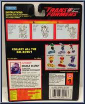 Double Clutch from Transformers - Generation 2 - Go-Bots manufactured by Hasbro [Back]