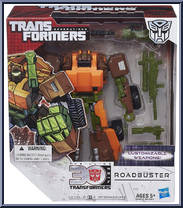 Roadbuster from Transformers - Generations - Thrilling 30 - Voyager Class manufactured by Hasbro [Front]