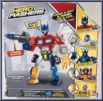 Optimus Prime from Transformers - Hero Mashers - Basic Series manufactured by Hasbro [Back]