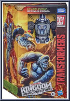 Optimus Primal from Transformers - Kingdom War for Cybertron - Voyager Class manufactured by Hasbro [Front]