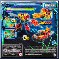 Powerlinx Hot Shot / Jolt (Armada Universe) (Pulse Con) from Transformers - Legacy - Evolution - Voyager Class manufactured by Hasbro [Back]