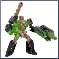Hardhead (with Tankette) from Transformers - Legends - Wave 12 manufactured by Takara [Loose]