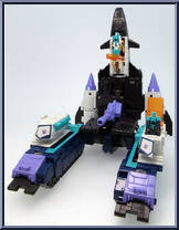 Overlord (with Giga and Mega) from Transformers - Legends - Wave 25 manufactured by Takara [Loose]