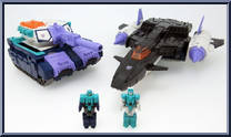 Overlord (with Giga and Mega) from Transformers - Legends - Wave 25 manufactured by Takara [Loose]