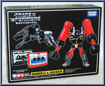 Rumble & Jaguar from Transformers - Masterpiece - Basic Series manufactured by Takara [Back]