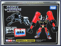 Rumble & Jaguar from Transformers - Masterpiece - Basic Series manufactured by Takara [Front]
