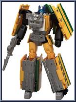 Trainbot Yamabuki from Transformers - Masterpiece - Headmasters manufactured by Takara [Loose]