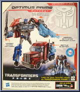 Optimus Prime from Transformers - Prime - Voyager Class manufactured by Hasbro [Back]