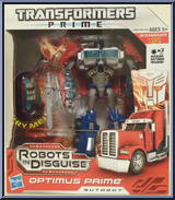 Optimus Prime from Transformers - Prime - Voyager Class manufactured by Hasbro [Front]