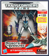 Starscream from Transformers - Prime - Voyager Class manufactured by Hasbro [Front]