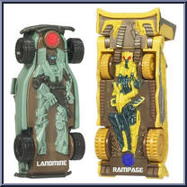Landmine vs Rampage from Transformers - Revenge of the Fallen - RPM Battle Series manufactured by Hasbro [Loose]