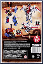 Optimus Prime / Starscream (Comic Edition) from Transformers - Timelines manufactured by Takara [Back]