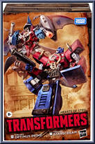 Optimus Prime / Starscream (Comic Edition) from Transformers - Timelines manufactured by Takara [Front]