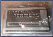 Mirage from Transformers - Timelines - Botcon manufactured by Hasbro [Back]