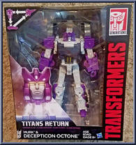 Murk & Octone from Transformers - Titans Return - Voyager manufactured by Hasbro [Front]