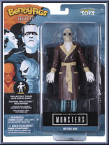 Invisible Man from Universal Monsters - Bendyfigs manufactured by Noble Toys [Front]