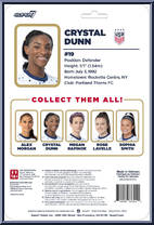 Crystal Dunn (2023 World Cup Home Kit) from U.S. Women's National Team - ReAction Figures manufactured by Super7 [Back]