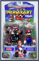 Mario (with Ghost Missile) from Video Game Super Stars Presents - Mario Kart 64 manufactured by Toy Biz [Front]
