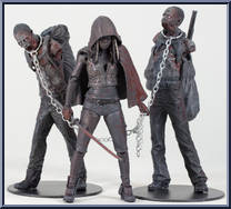 Michonne with Zombie Pets (Bloody 3 Pack) from Walking Dead - Exclusives manufactured by McFarlane [Loose]