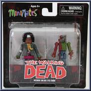 Michonne / One-Eyed Zombie from Walking Dead - Minimates - Wave 2 manufactured by Diamond Select [Front]
