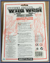 Raft / 3 Cowboys from Wild West - Carded manufactured by Britains [Back]
