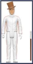 Willy Wonka (White Suit) from Willy Wonka & the Chocolate Factory - ReAction Figures manufactured by Super7 [Loose]
