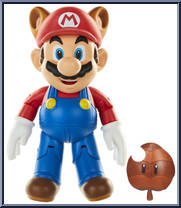 Raccoon Mario from World of Nintendo - Series 2-7 manufactured by Jakks Pacific [Loose]