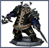 Pandaren Monk & Pandaren Rogue from World of Warcraft - Posed Figures manufactured by McFarlane [Loose]