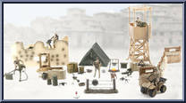 Military Checkpoint from World Peacekeepers - Basic Series manufactured by M&C Toy Centre [Loose]